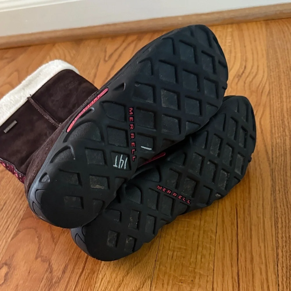 Merrell Kids Girls 3 Jungle Moc Puff Winter Waterproof Boots Insulated